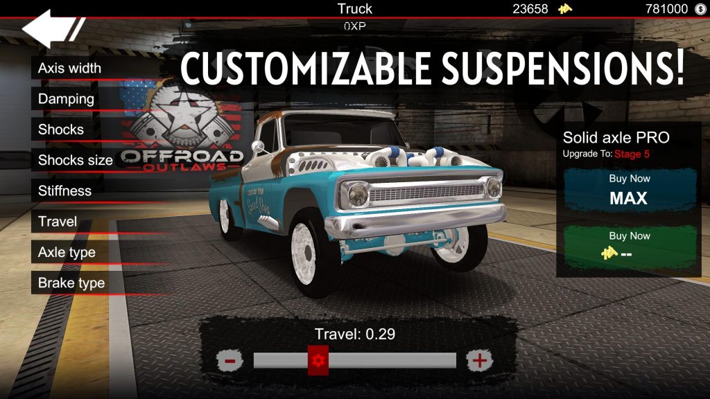 Offroad Outlaws Customization
